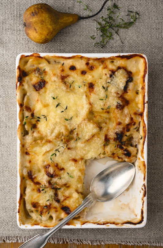 Härdöpfelgratin mit Bire