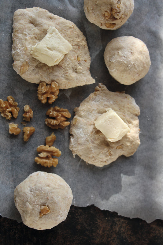 UrDinkel-Baumnuss-Gorgonzola-Brötchen