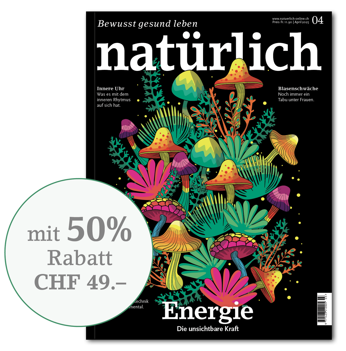 Natürlich Abonnement 50% Rabatt