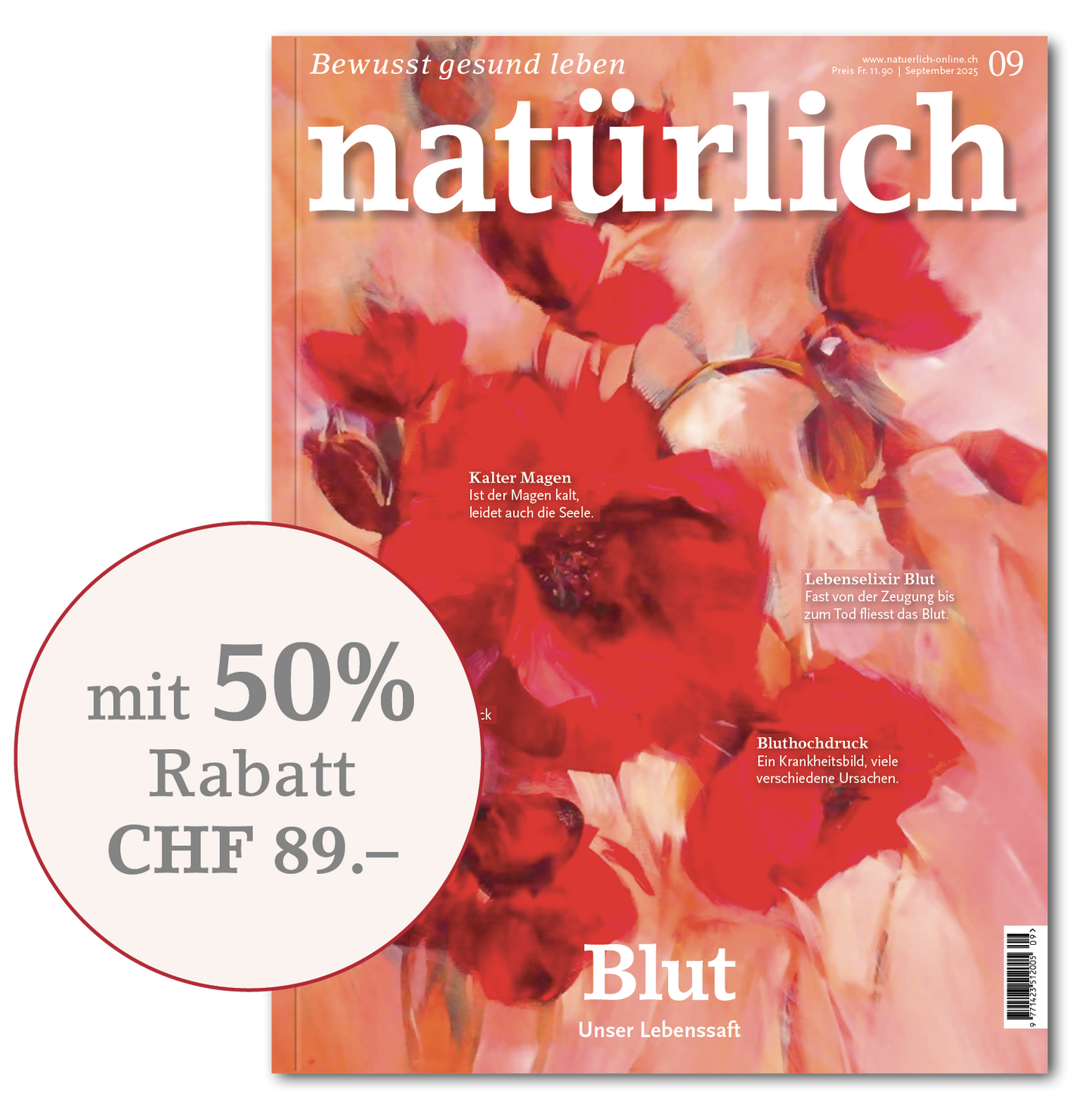 Natürlich Abonnement 50% Rabatt