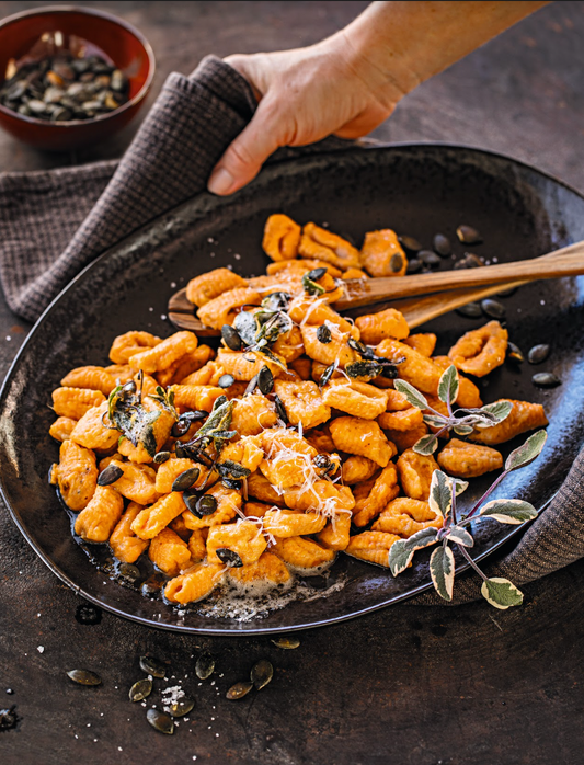 UrDinkel- Süsskartoffel­gnocchi