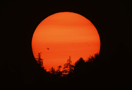 Gefleckter Sonnenuntergang