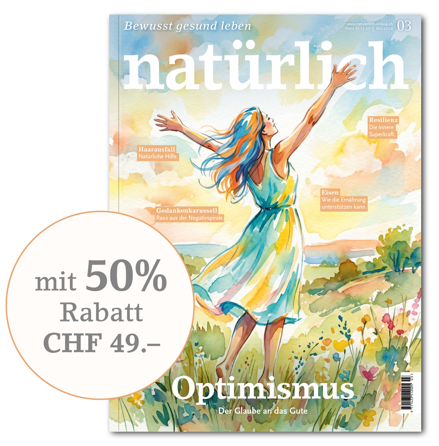 Natürlich Abonnement 50% Rabatt - natuerlich-online