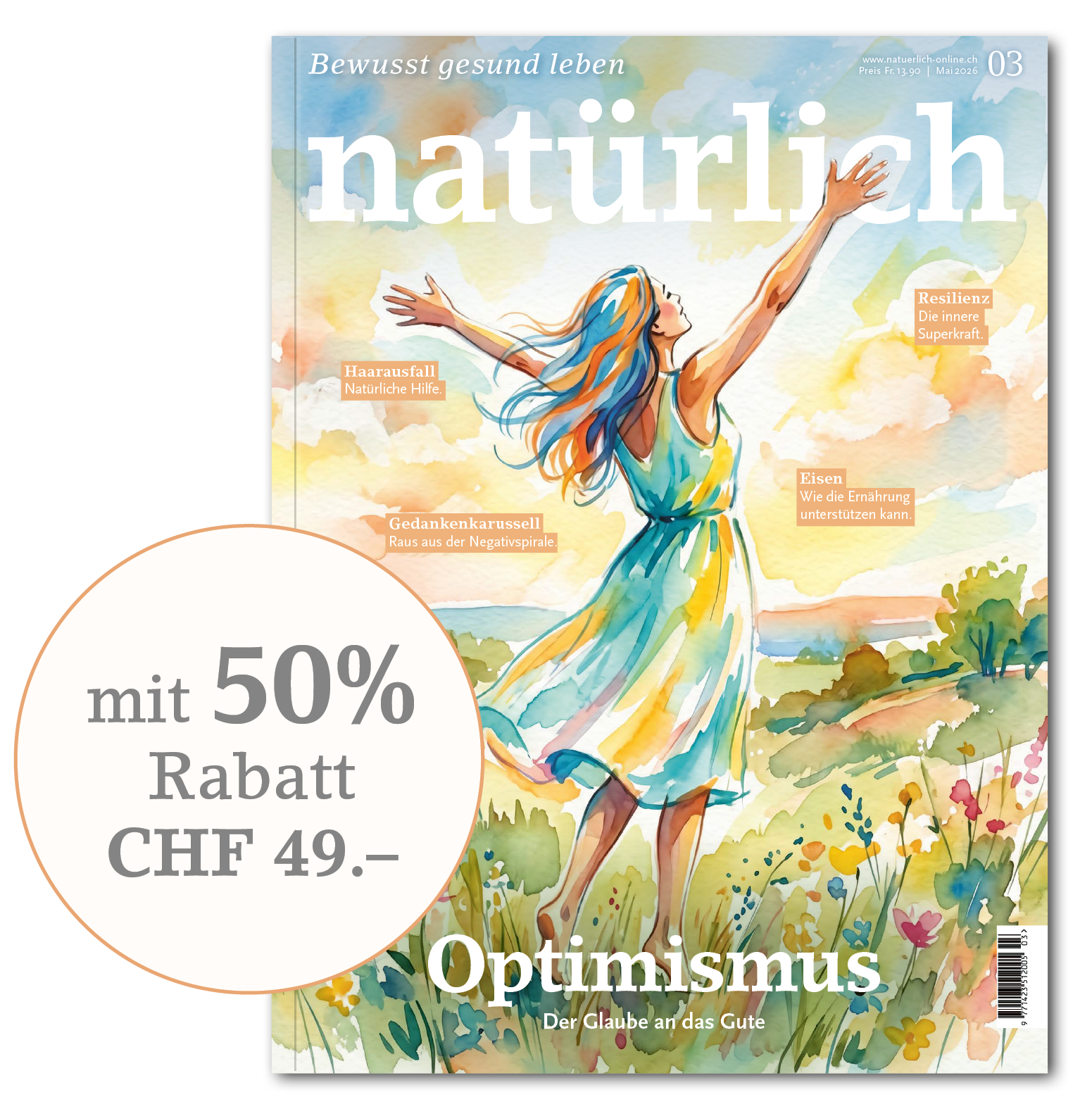 Natürlich Abonnement 50% Rabatt - natuerlich-online