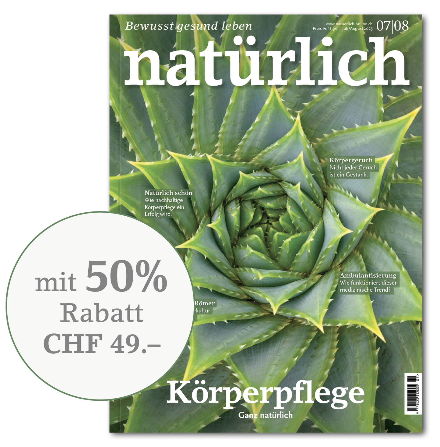 Natürlich Abonnement 50% Rabatt