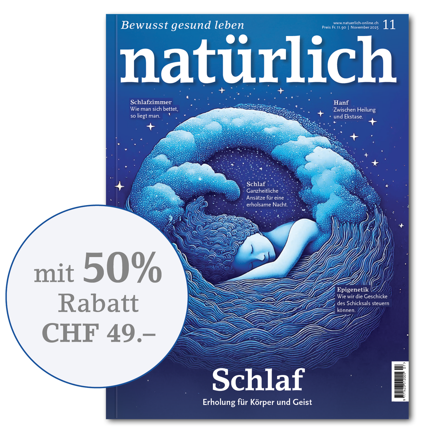 Natürlich Abonnement 50% Rabatt